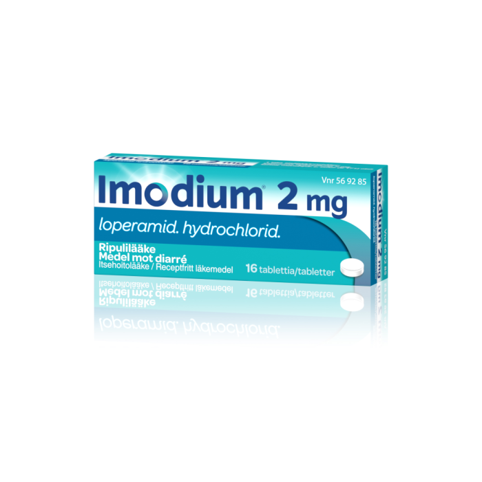 IMODIUM tabletti, kalvopäällysteinen 2 mg 16 fol kuva 4