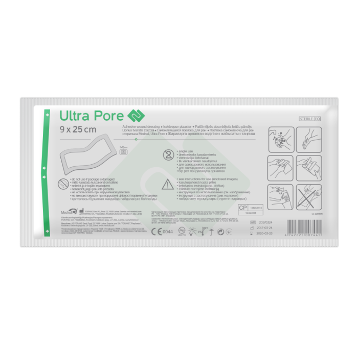 1000012333_Medrull_Ultra_Pore_kiinnittyva_sidos_9x25cm_1_kpl_pakkauskuva_Pakkauskuva14112_png