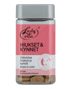 LadyVita Hiukset & Kynnet ravintolisä 90 tabl