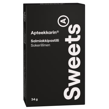 Apteekkarin sokerillinen salmiakkipastilli 34 g
