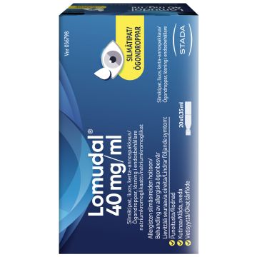 LOMUDAL silmätipat, liuos, kerta-annospakkaus 40 mg/ml 20 x 0,35 ml