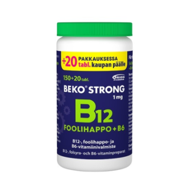 Beko Strong B12+foolihappo+B6 170 tabl