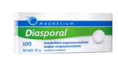 Diasporal magnesium 100 imeskeltävä tabletti 50 kpl