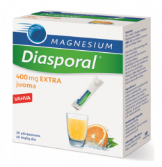 Diasporal magnesium 400 Extra juomajauhe annospussi 20 kpl